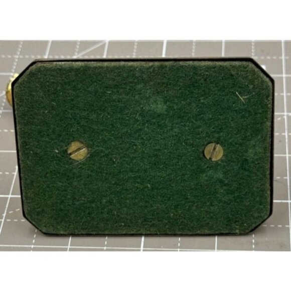 Vintage Sterling Silver Blue Guilloche Enamel  Floral Desktop Pen Holder Paperwe - Picture 6 of 9